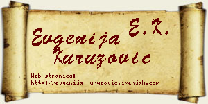 Evgenija Kuruzović vizit kartica